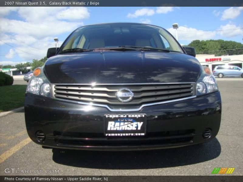 Galaxy Black Metallic / Beige 2007 Nissan Quest 3.5