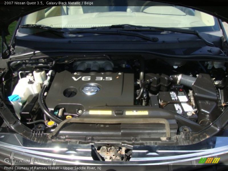 Galaxy Black Metallic / Beige 2007 Nissan Quest 3.5