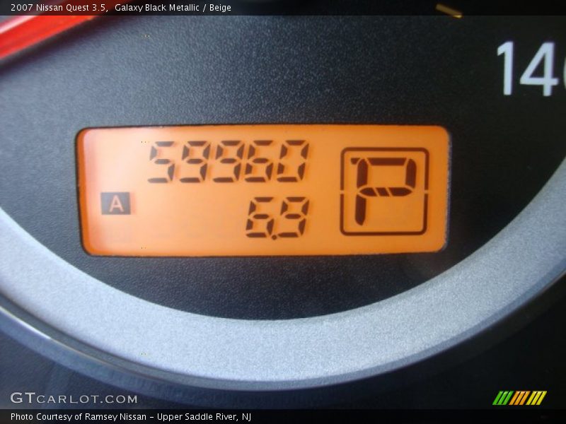 Galaxy Black Metallic / Beige 2007 Nissan Quest 3.5