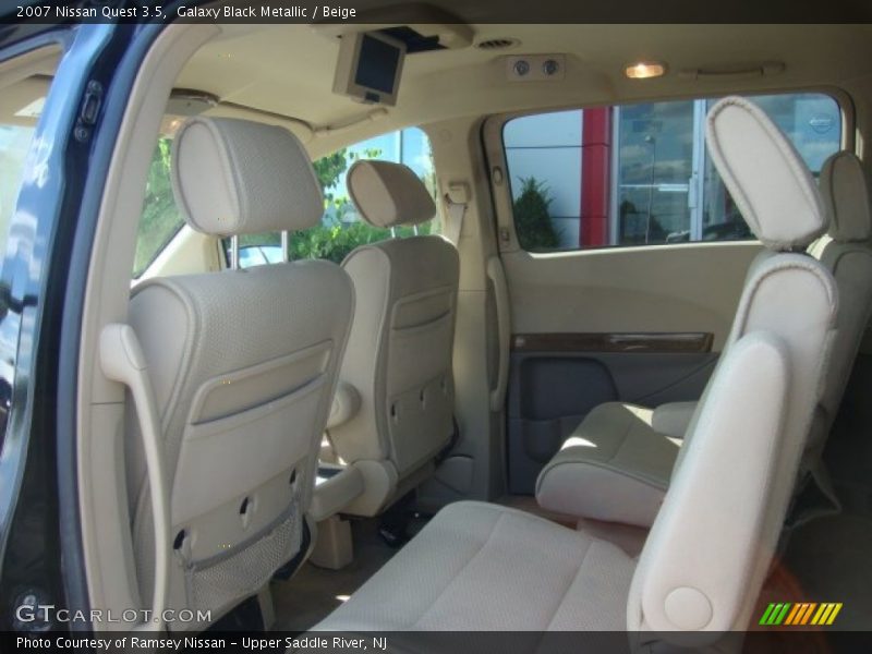 Galaxy Black Metallic / Beige 2007 Nissan Quest 3.5