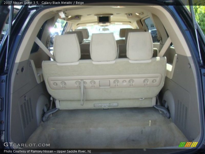 Galaxy Black Metallic / Beige 2007 Nissan Quest 3.5