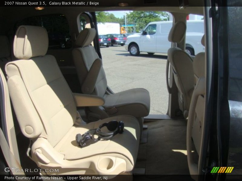 Galaxy Black Metallic / Beige 2007 Nissan Quest 3.5