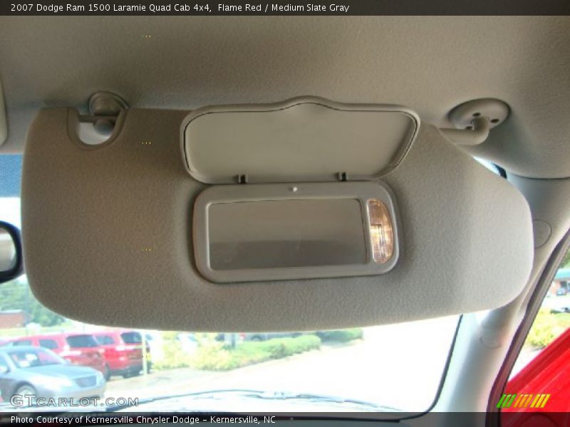Flame Red / Medium Slate Gray 2007 Dodge Ram 1500 Laramie Quad Cab 4x4