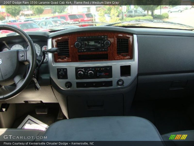 Flame Red / Medium Slate Gray 2007 Dodge Ram 1500 Laramie Quad Cab 4x4