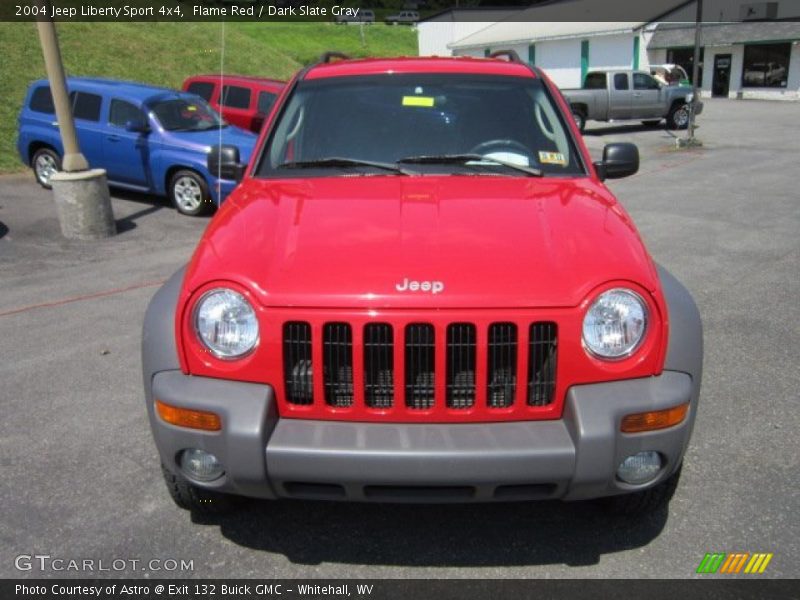 Flame Red / Dark Slate Gray 2004 Jeep Liberty Sport 4x4