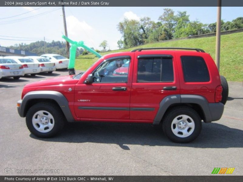 Flame Red / Dark Slate Gray 2004 Jeep Liberty Sport 4x4