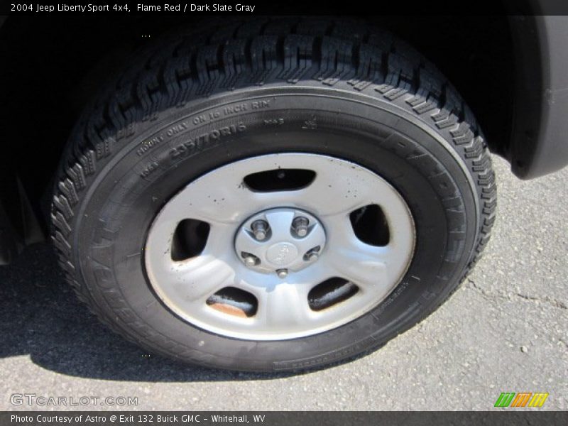 Flame Red / Dark Slate Gray 2004 Jeep Liberty Sport 4x4