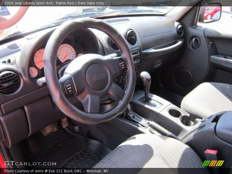 Flame Red / Dark Slate Gray 2004 Jeep Liberty Sport 4x4
