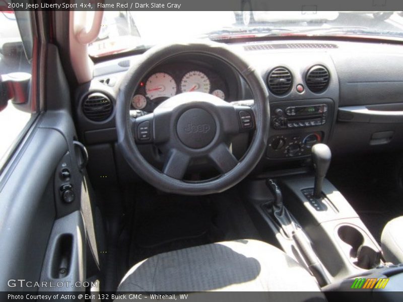 Flame Red / Dark Slate Gray 2004 Jeep Liberty Sport 4x4
