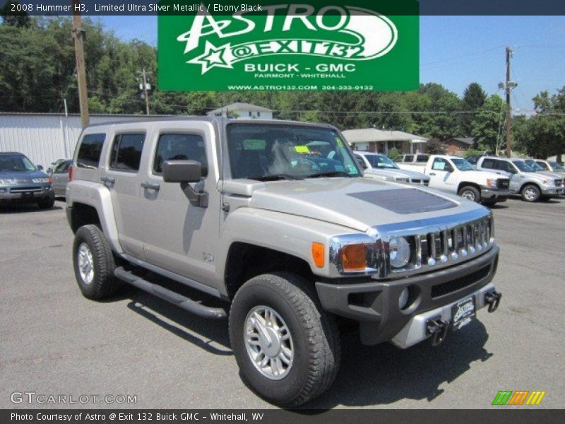 Limited Ultra Silver Metallic / Ebony Black 2008 Hummer H3