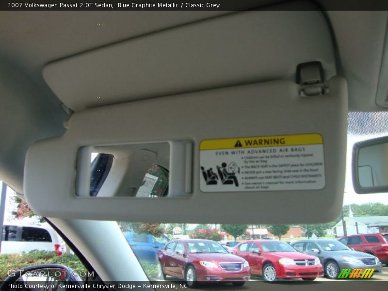 Blue Graphite Metallic / Classic Grey 2007 Volkswagen Passat 2.0T Sedan