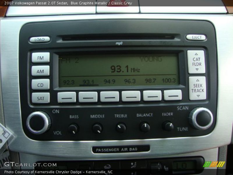 Blue Graphite Metallic / Classic Grey 2007 Volkswagen Passat 2.0T Sedan