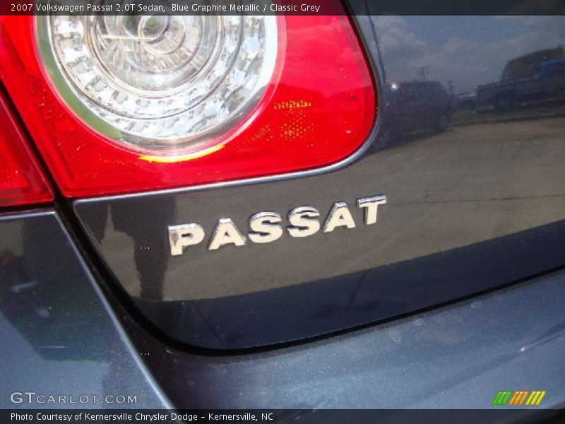 Blue Graphite Metallic / Classic Grey 2007 Volkswagen Passat 2.0T Sedan