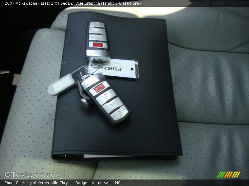Blue Graphite Metallic / Classic Grey 2007 Volkswagen Passat 2.0T Sedan