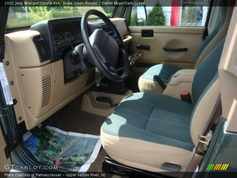  2002 Wrangler Sahara 4x4 Camel Beige/Dark Green Interior