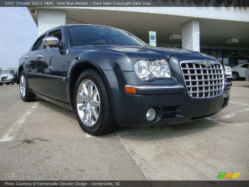 Steel Blue Metallic / Dark Slate Gray/Light Slate Gray 2007 Chrysler 300 C HEMI