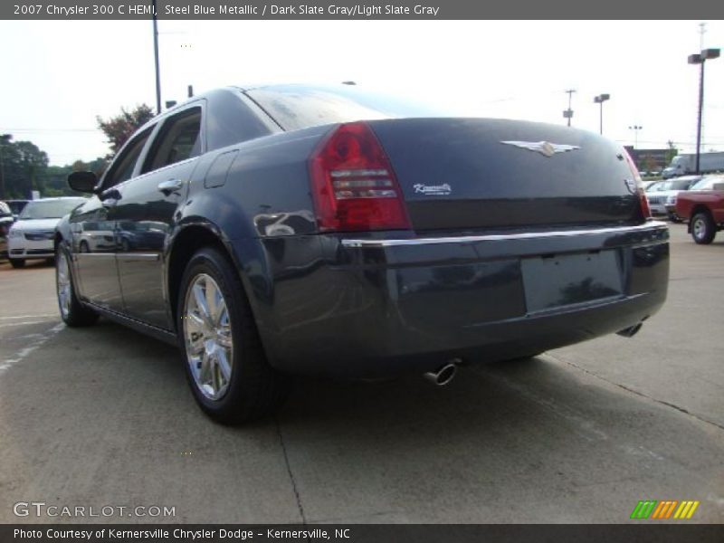 Steel Blue Metallic / Dark Slate Gray/Light Slate Gray 2007 Chrysler 300 C HEMI