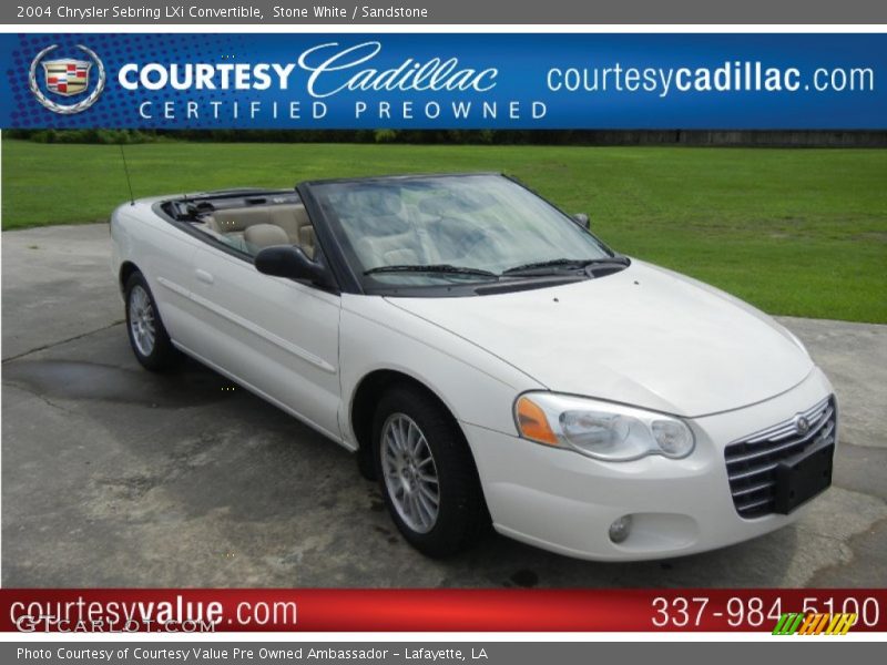Stone White / Sandstone 2004 Chrysler Sebring LXi Convertible