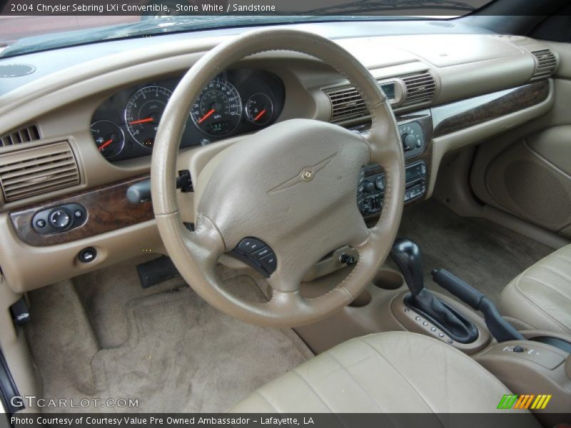 Stone White / Sandstone 2004 Chrysler Sebring LXi Convertible