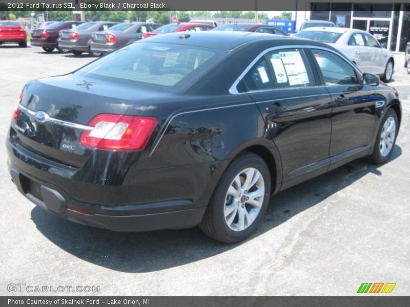 Ebony Black / Charcoal Black 2012 Ford Taurus SEL