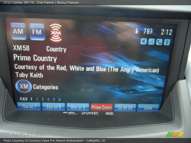 Gray Flannel / Ebony/Titanium 2010 Cadillac SRX V6