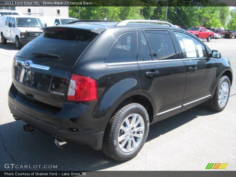 Ebony Black / Charcoal Black 2011 Ford Edge SEL
