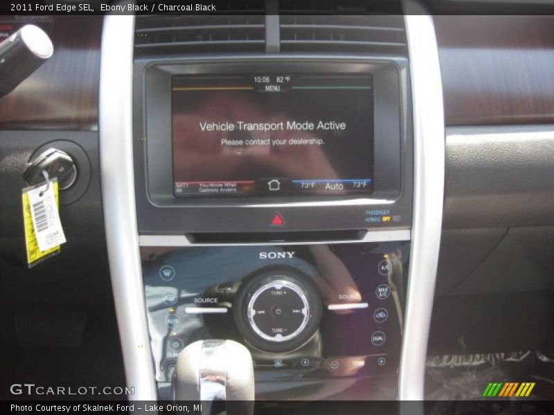 Ebony Black / Charcoal Black 2011 Ford Edge SEL