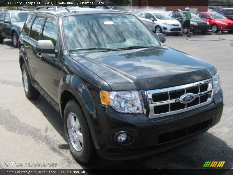 Ebony Black / Charcoal Black 2012 Ford Escape XLT 4WD