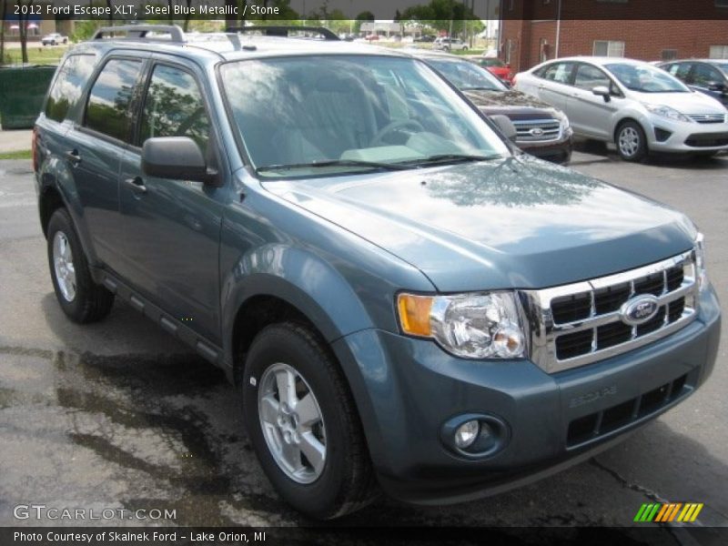 Steel Blue Metallic / Stone 2012 Ford Escape XLT