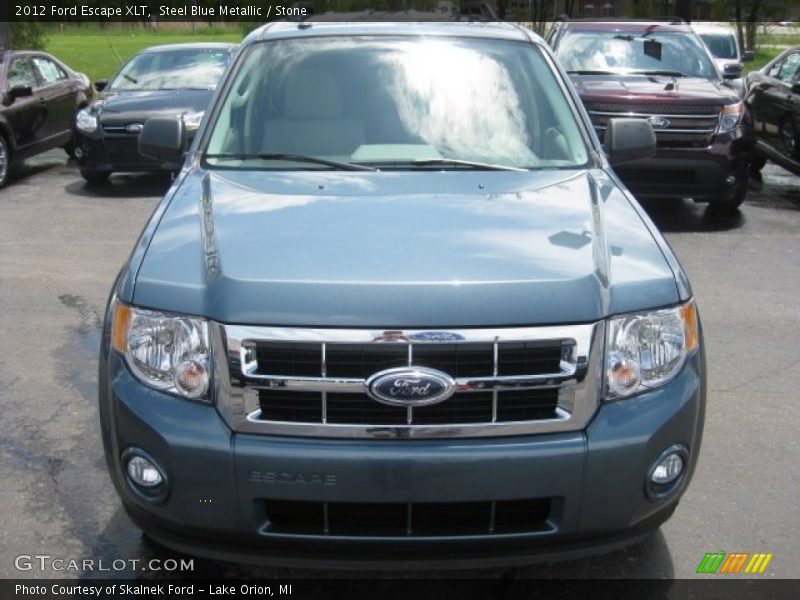 Steel Blue Metallic / Stone 2012 Ford Escape XLT