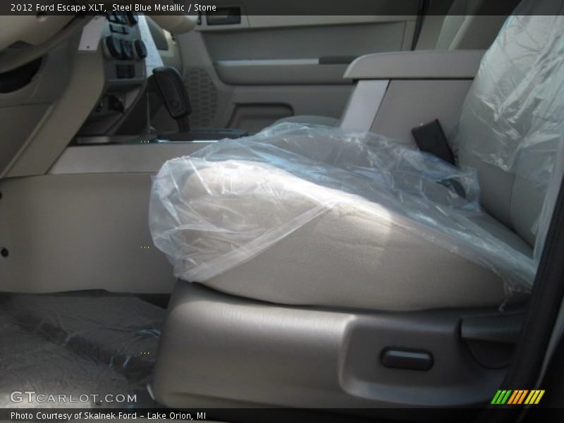 Steel Blue Metallic / Stone 2012 Ford Escape XLT