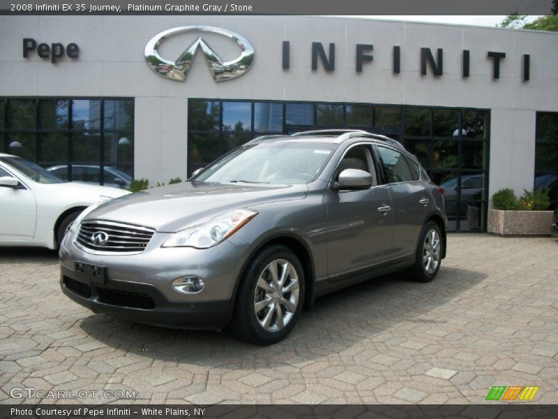 Platinum Graphite Gray / Stone 2008 Infiniti EX 35 Journey