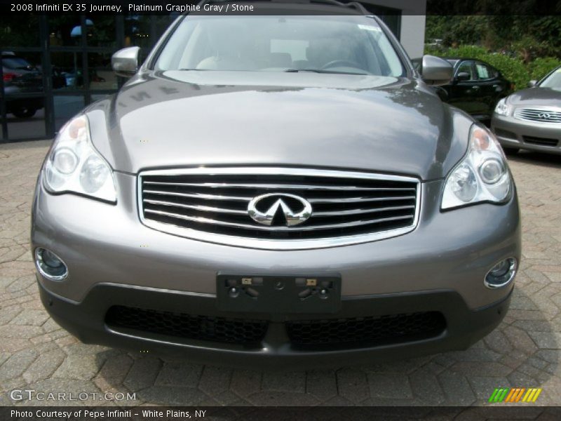 Platinum Graphite Gray / Stone 2008 Infiniti EX 35 Journey