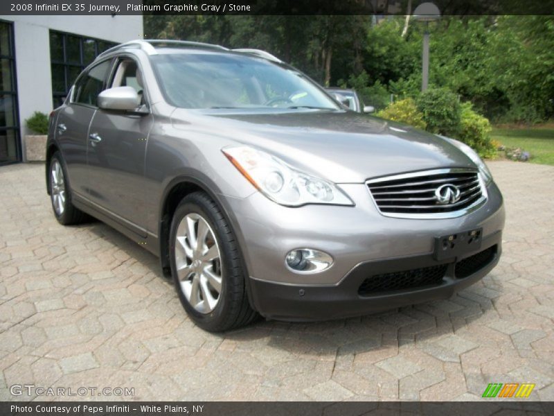 Platinum Graphite Gray / Stone 2008 Infiniti EX 35 Journey