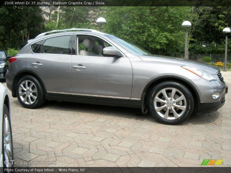 Platinum Graphite Gray / Stone 2008 Infiniti EX 35 Journey