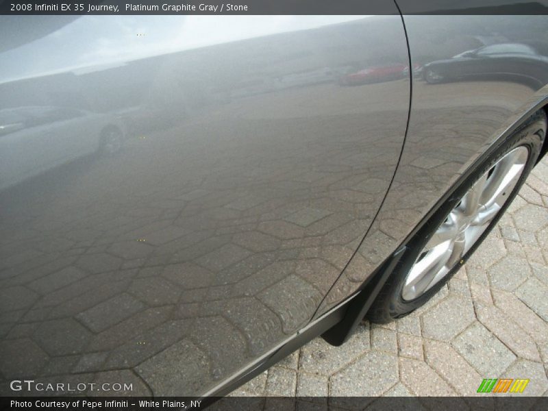 Platinum Graphite Gray / Stone 2008 Infiniti EX 35 Journey