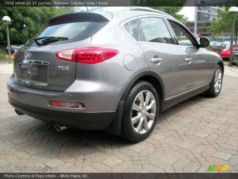 Platinum Graphite Gray / Stone 2008 Infiniti EX 35 Journey