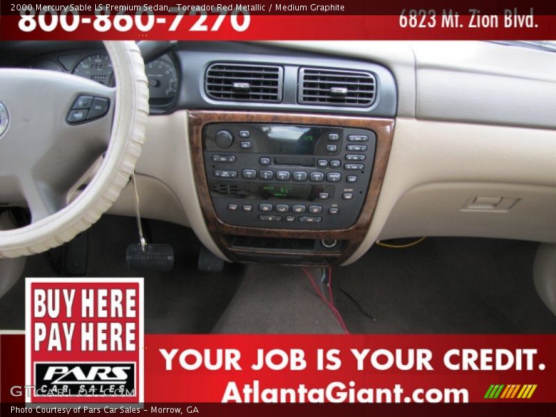 Toreador Red Metallic / Medium Graphite 2000 Mercury Sable LS Premium Sedan