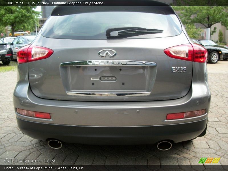 Platinum Graphite Gray / Stone 2008 Infiniti EX 35 Journey