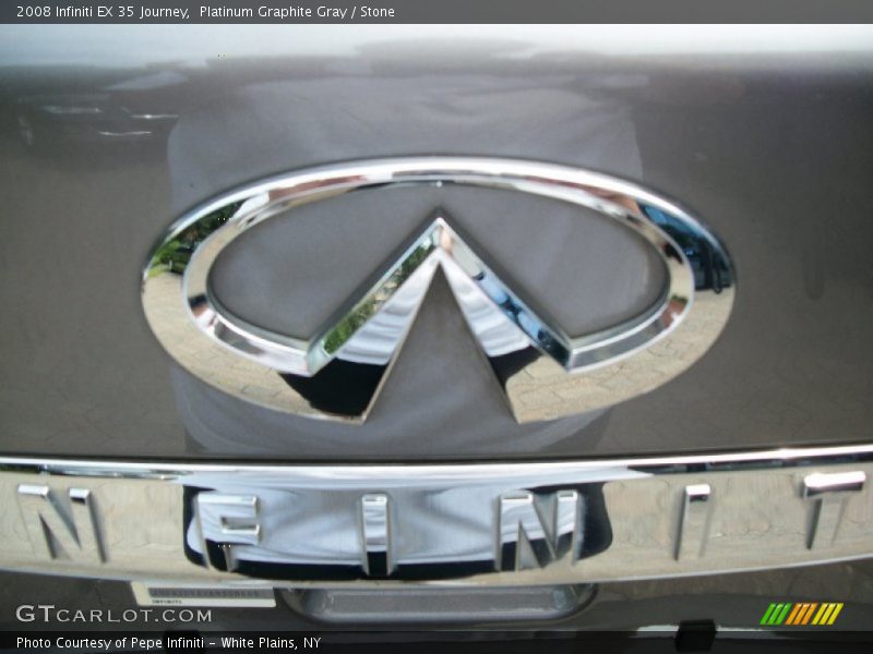 Platinum Graphite Gray / Stone 2008 Infiniti EX 35 Journey