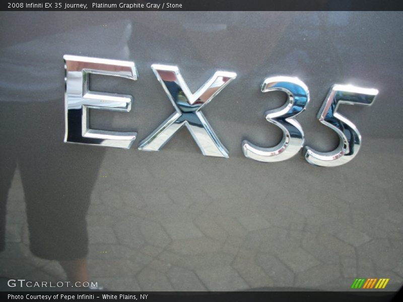 Platinum Graphite Gray / Stone 2008 Infiniti EX 35 Journey