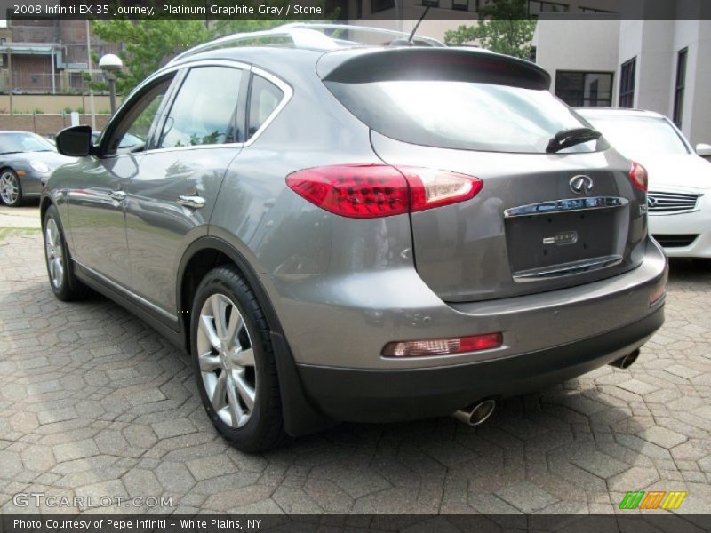 Platinum Graphite Gray / Stone 2008 Infiniti EX 35 Journey