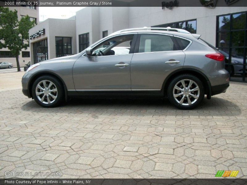 Platinum Graphite Gray / Stone 2008 Infiniti EX 35 Journey