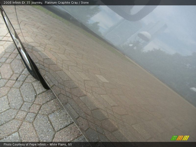 Platinum Graphite Gray / Stone 2008 Infiniti EX 35 Journey