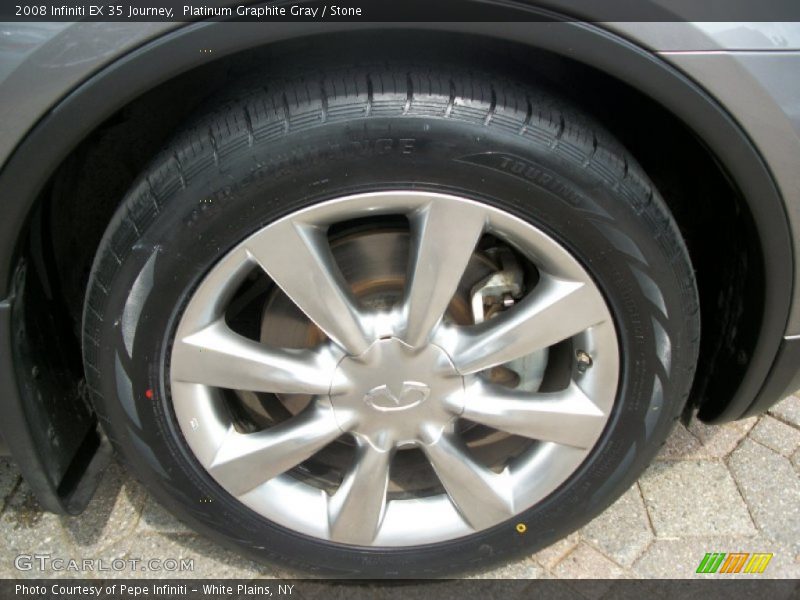 Platinum Graphite Gray / Stone 2008 Infiniti EX 35 Journey