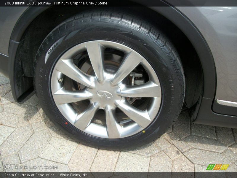 Platinum Graphite Gray / Stone 2008 Infiniti EX 35 Journey