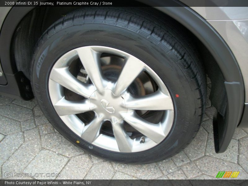 Platinum Graphite Gray / Stone 2008 Infiniti EX 35 Journey