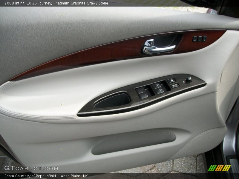 Platinum Graphite Gray / Stone 2008 Infiniti EX 35 Journey