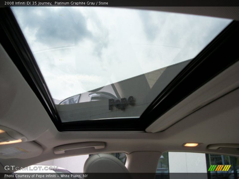 Platinum Graphite Gray / Stone 2008 Infiniti EX 35 Journey