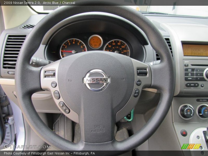 Arctic Blue / Charcoal 2009 Nissan Sentra 2.0